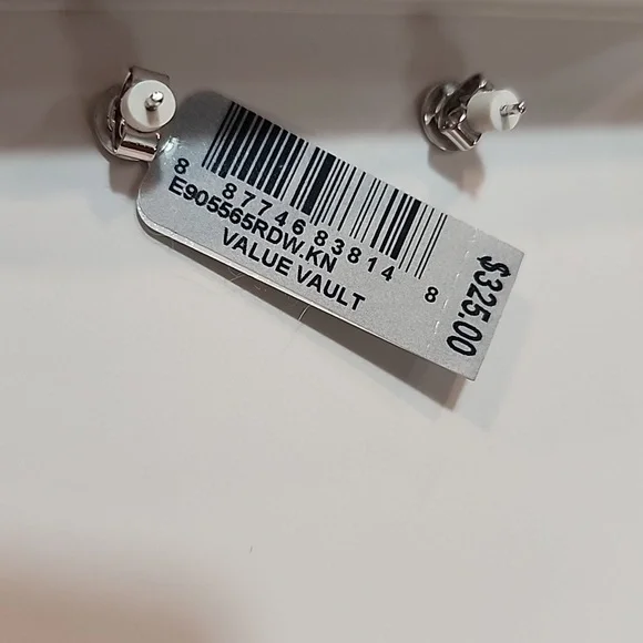 Valentines Gift Sterling Silver Cubic Zirconia Dangle Earrings Date Night Nwt - Picture 6 of 6